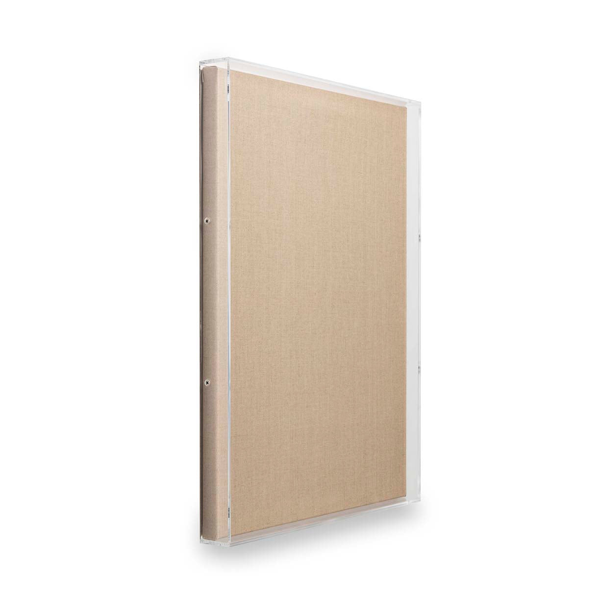 UV-grade Acrylic Shadowbox Linen Canvas Backing