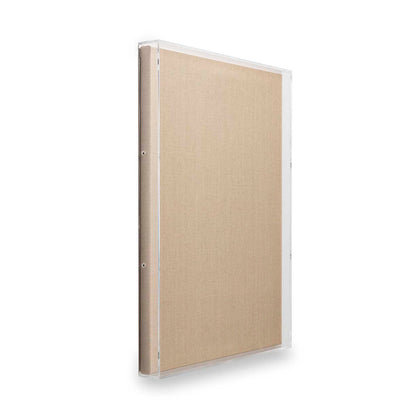 UV-grade Acrylic Shadowbox Linen Canvas Backing