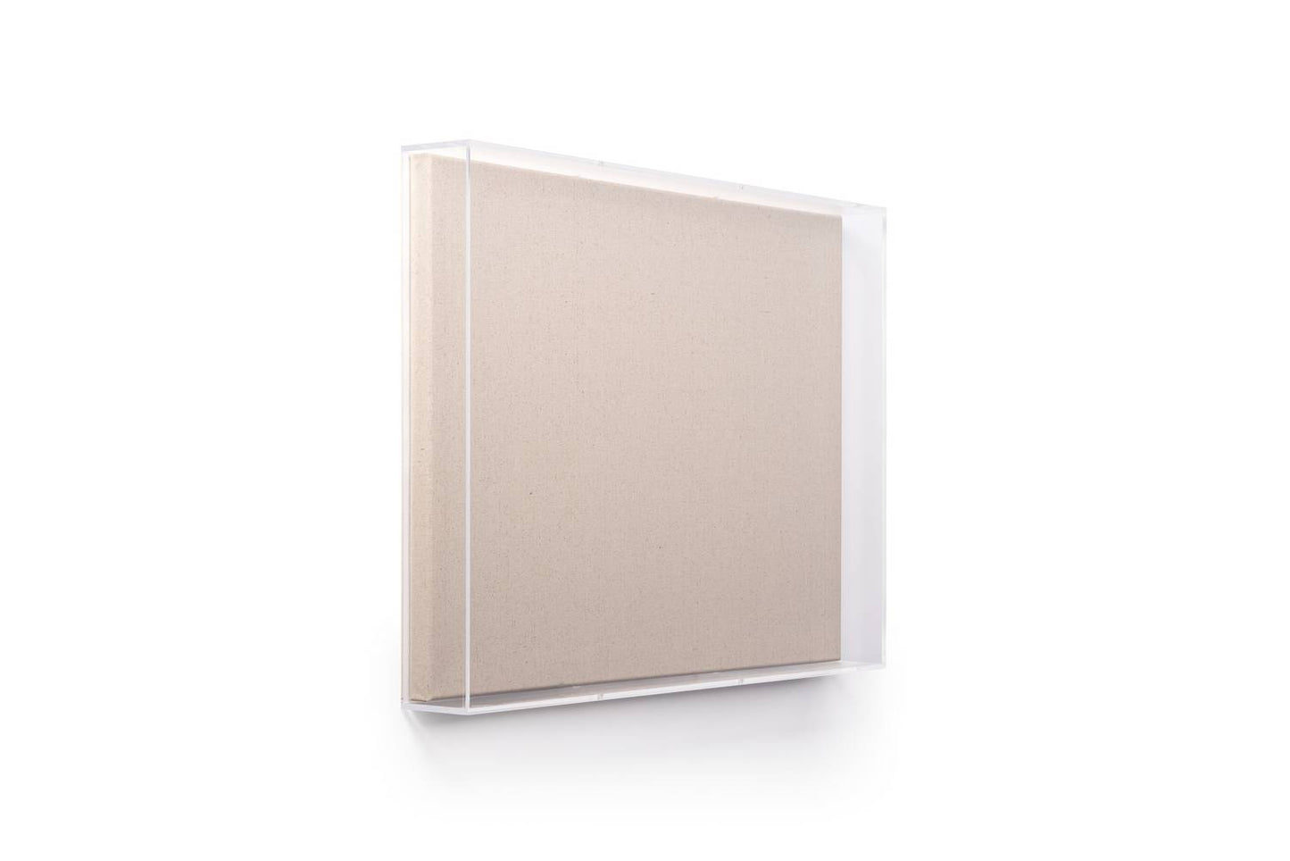 UV-grade Acrylic Shadowbox Linen Canvas Backing