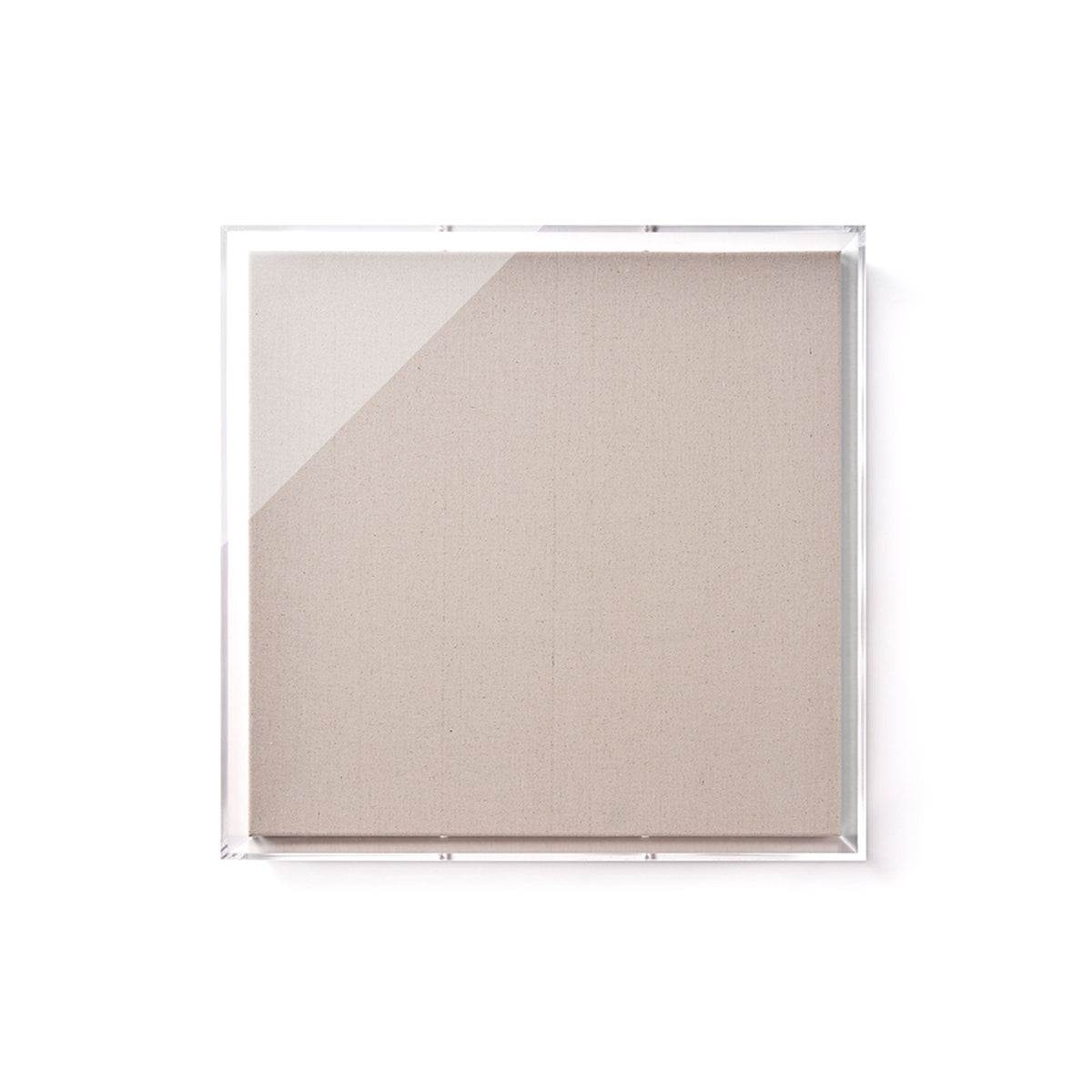 Modern UV-Grade Acrylic Shadowbox with Linen Canvas 3" Depth