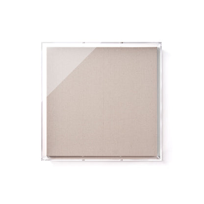 Modern UV-Grade Acrylic Shadowbox with Linen Canvas 3" Depth