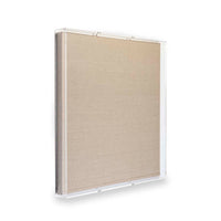 Modern UV-Grade Acrylic Shadowbox with Linen Canvas 2" Depth