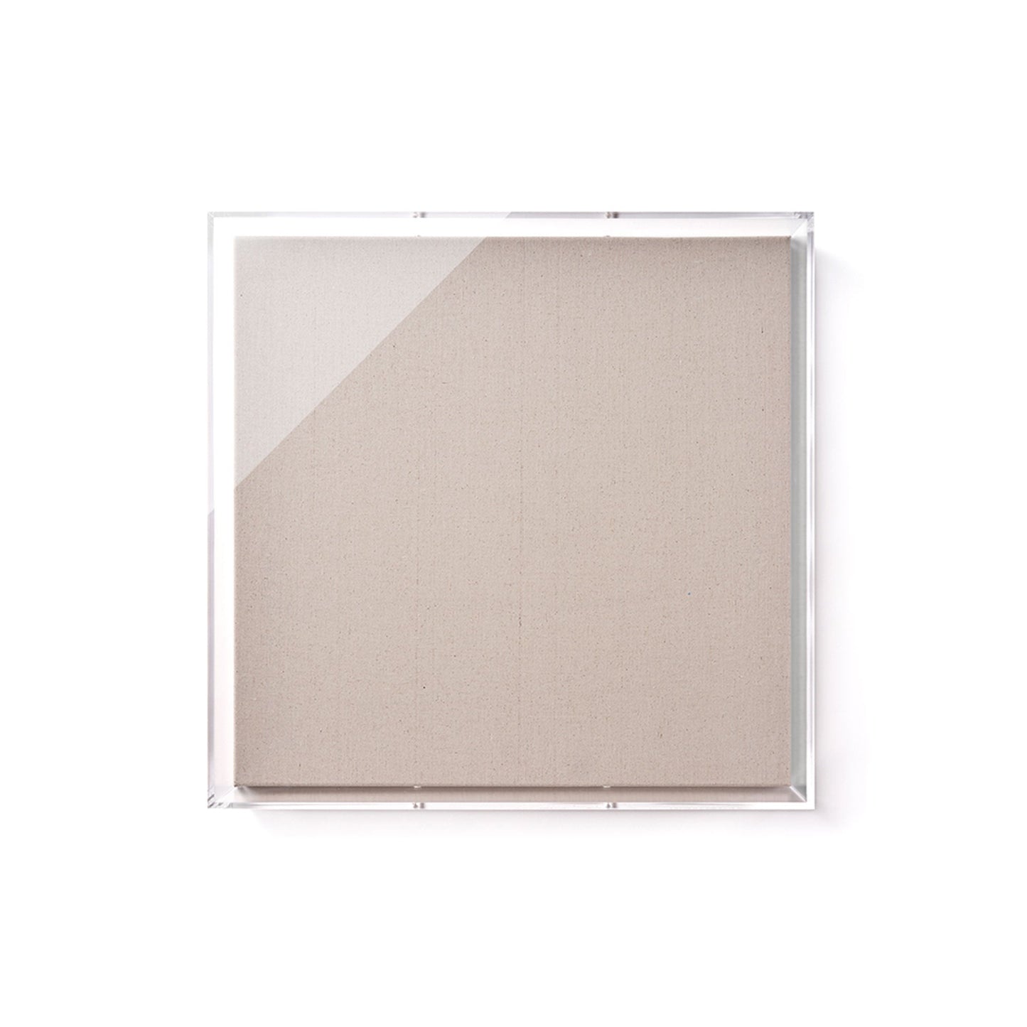 Modern UV-Grade Acrylic Shadowbox with Linen Canvas 3" Depth