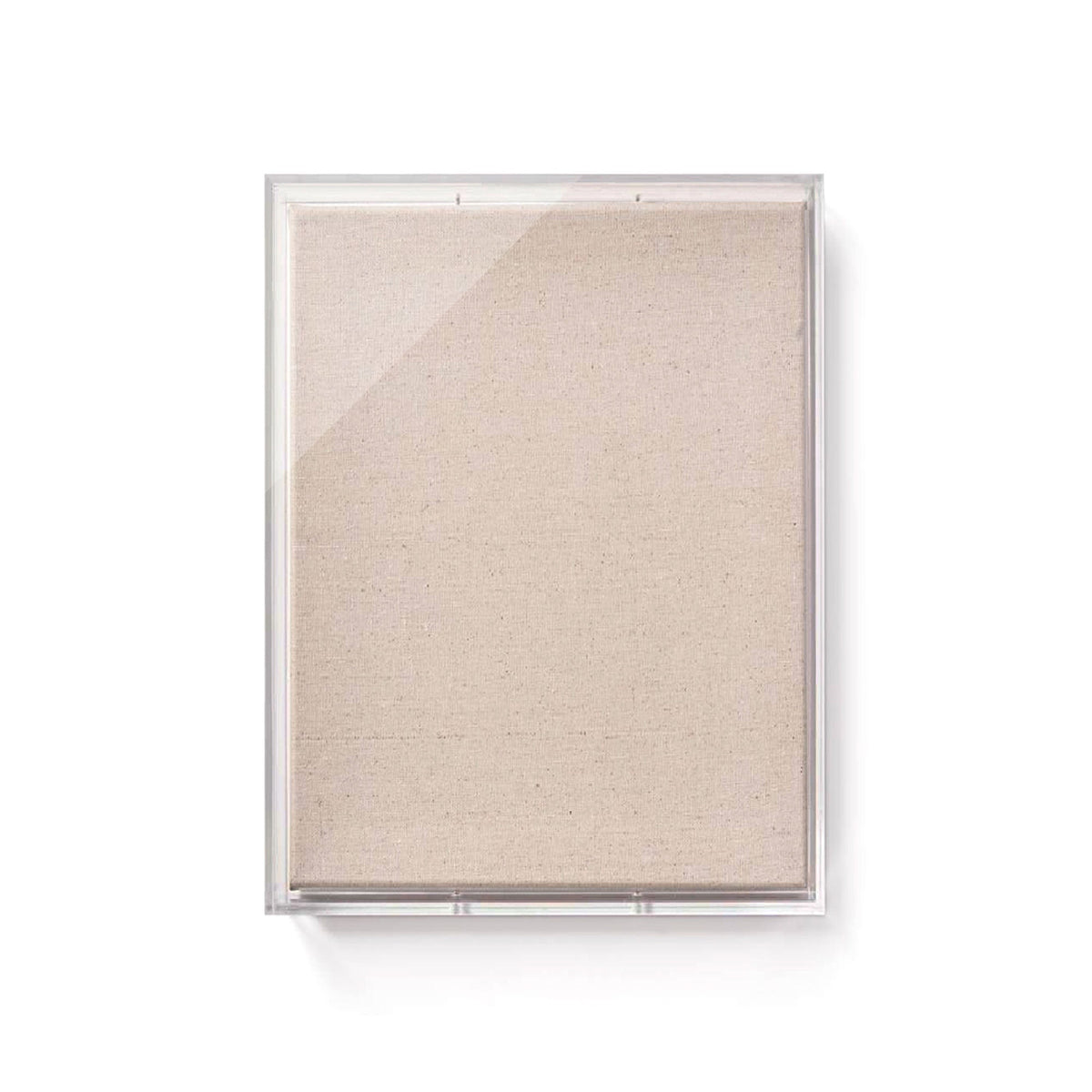 Modern UV-Grade Acrylic Shadowbox with Linen Canvas 3" Depth