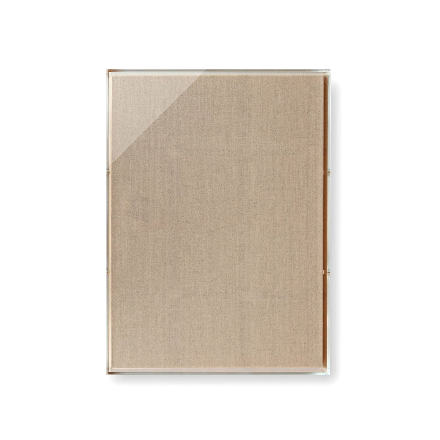 Modern UV-Grade Acrylic Shadowbox with Linen Canvas 2" Depth