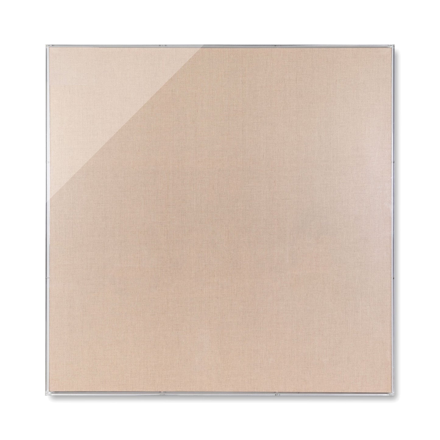 Modern UV-Grade Acrylic Shadowbox with Linen Canvas 2" Depth