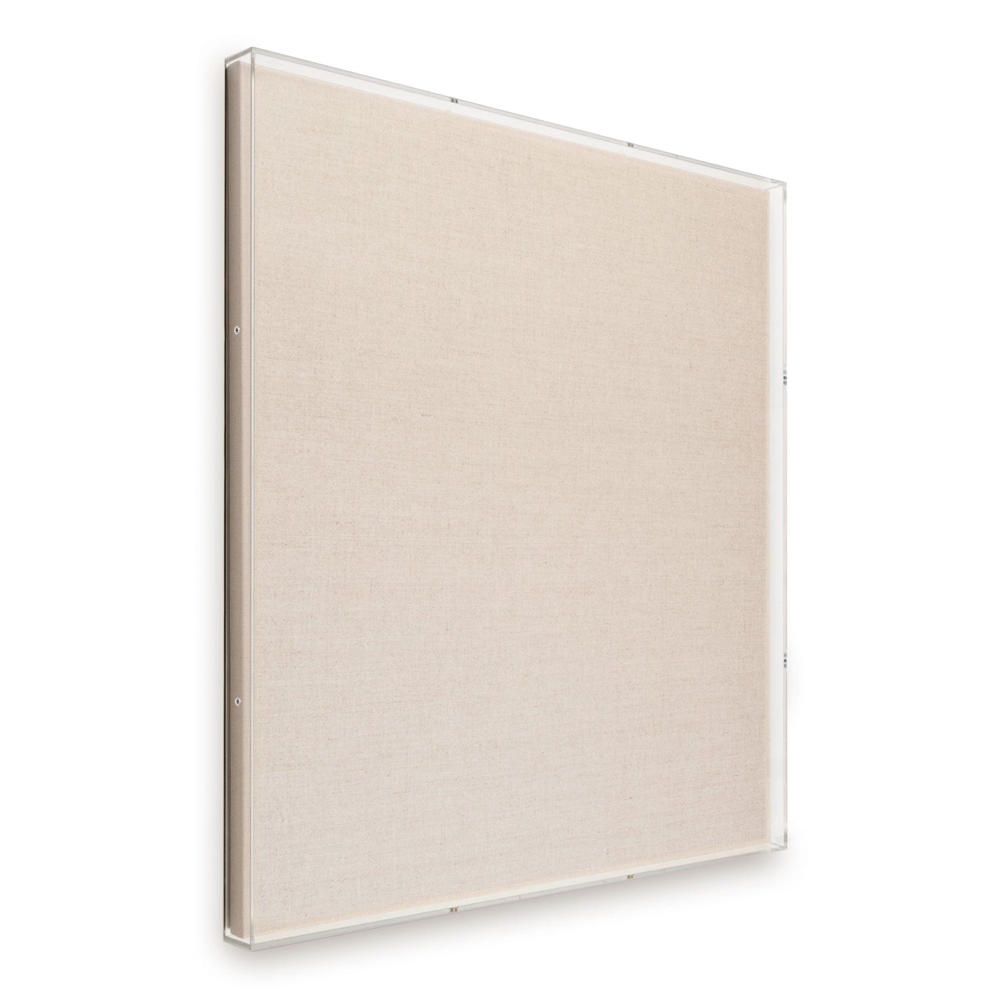 Modern UV-Grade Acrylic Shadowbox with Linen Canvas 2" Depth