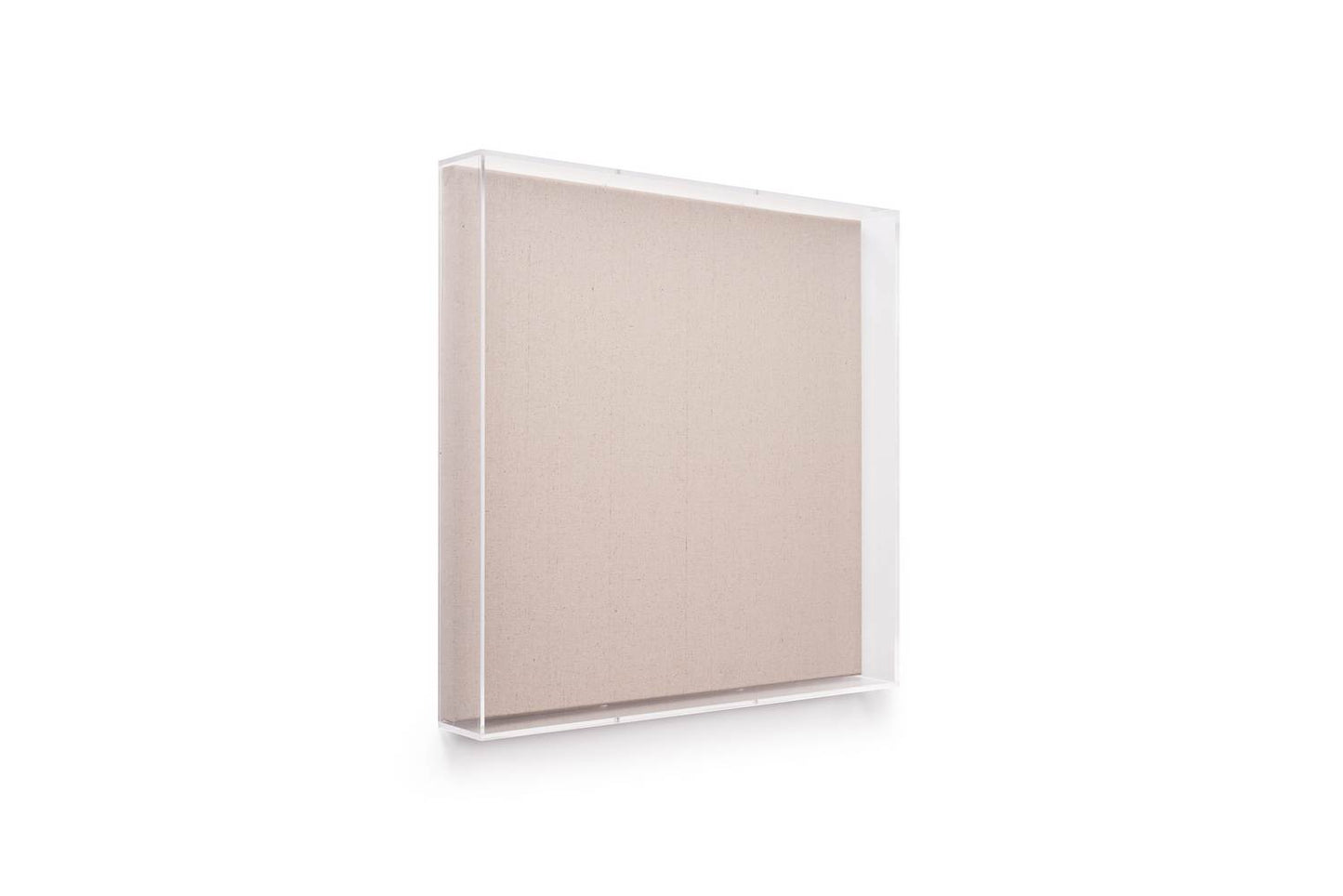 UV-grade Acrylic Shadowbox Linen Canvas Backing