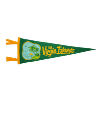 U.S. Virgin Islands Retro Wool Pennant
