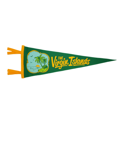 U.S. Virgin Islands Retro Wool Pennant