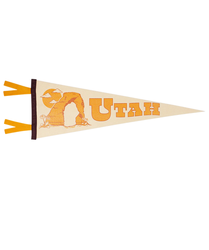 Utah State Retro Wool Pennant