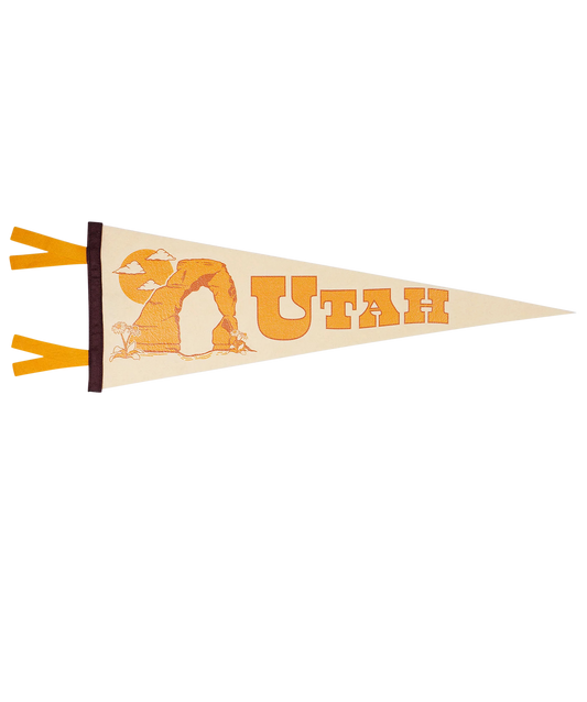 Utah State Retro Wool Pennant