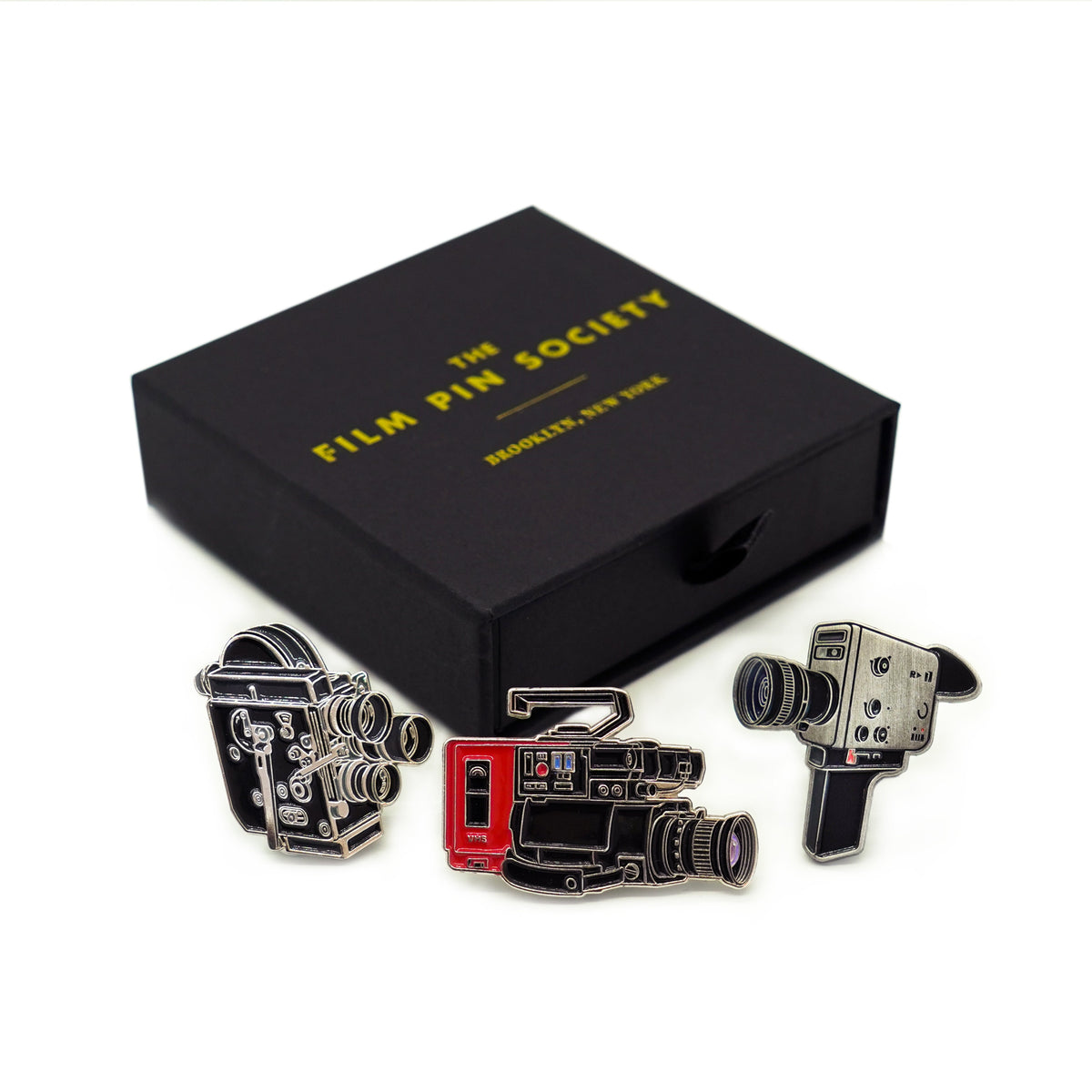 Vintage Cameras Pin Box Set