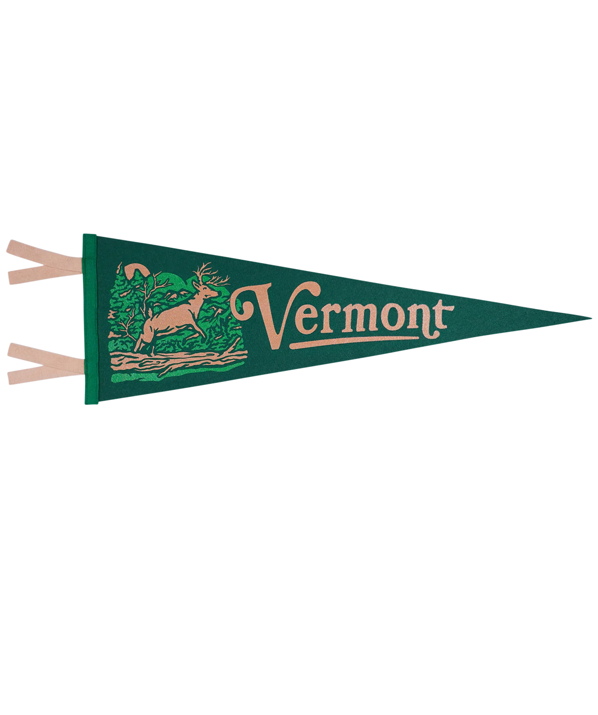Vermont State Retro Wool Pennant