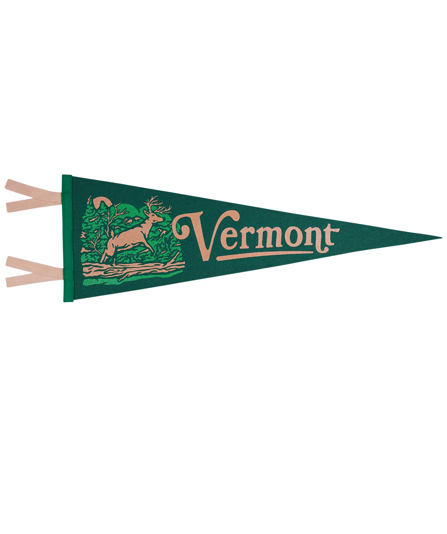Vermont State Retro Wool Pennant