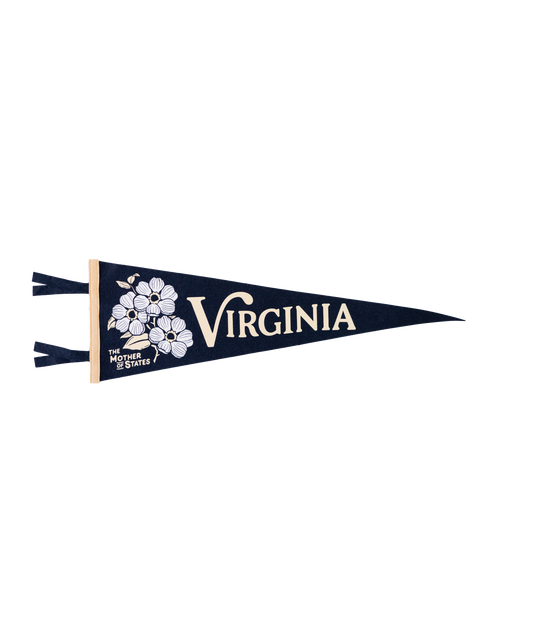 Virginia State Retro Wool Pennant