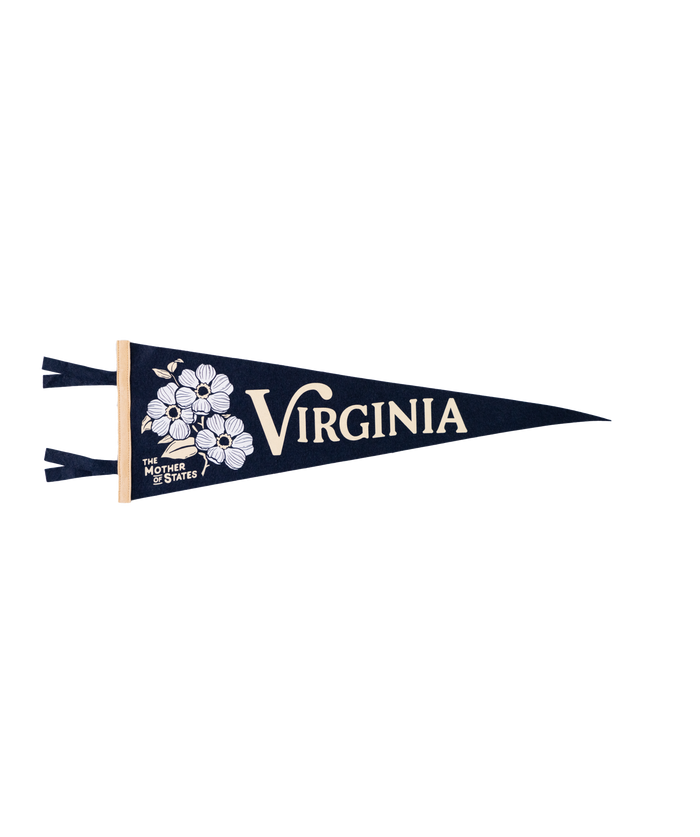 Virginia State Retro Wool Pennant
