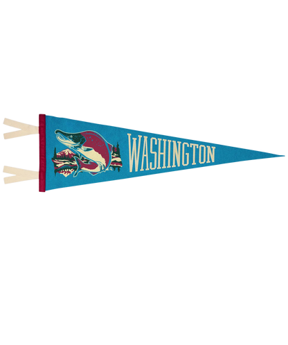 Washington State Retro Wool Pennant
