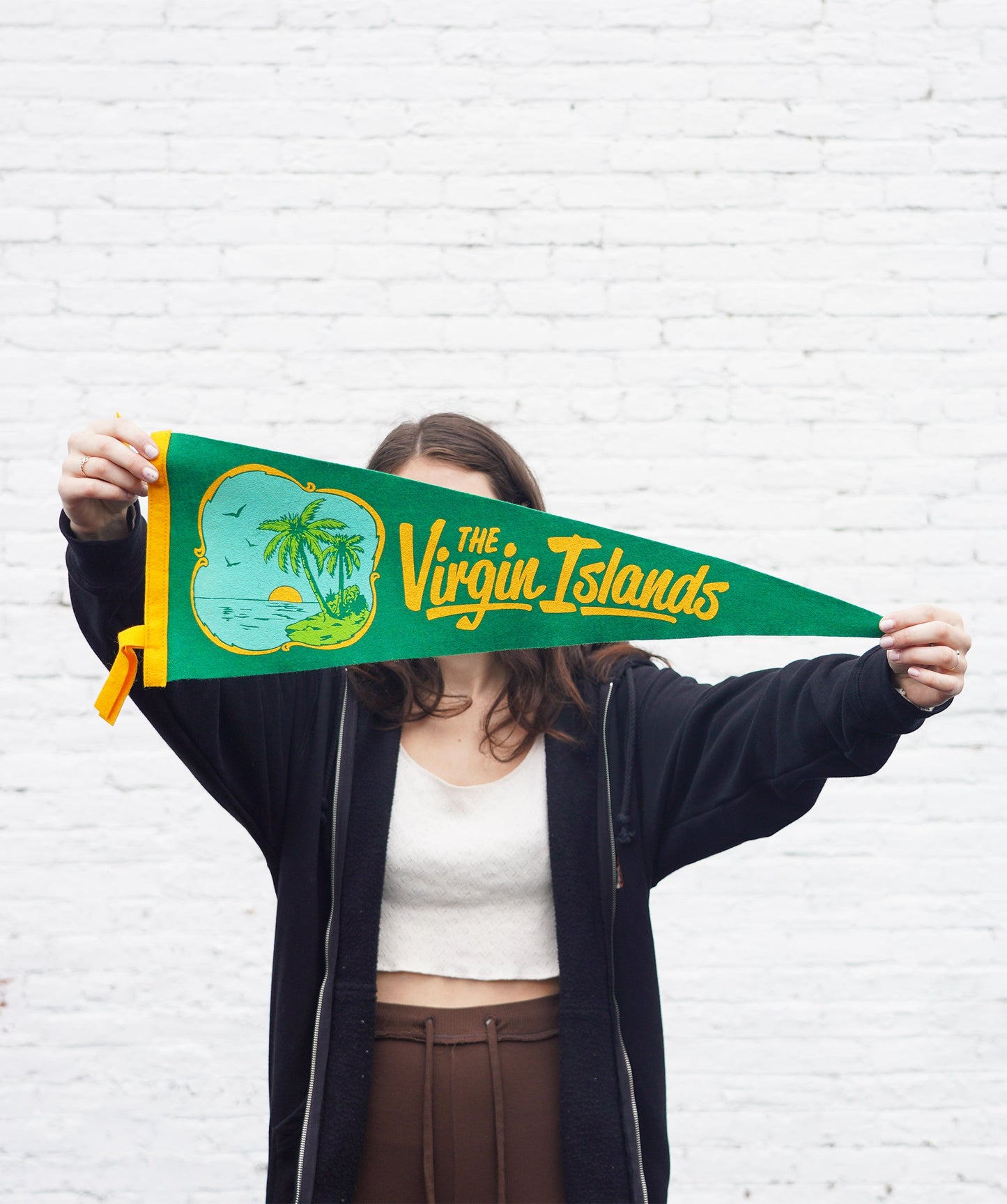 U.S. Virgin Islands Retro Wool Pennant
