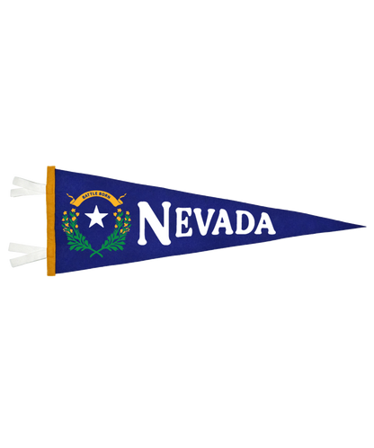 Nevada State State Retro Wool Pennant