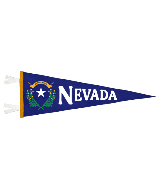 Nevada State State Retro Wool Pennant