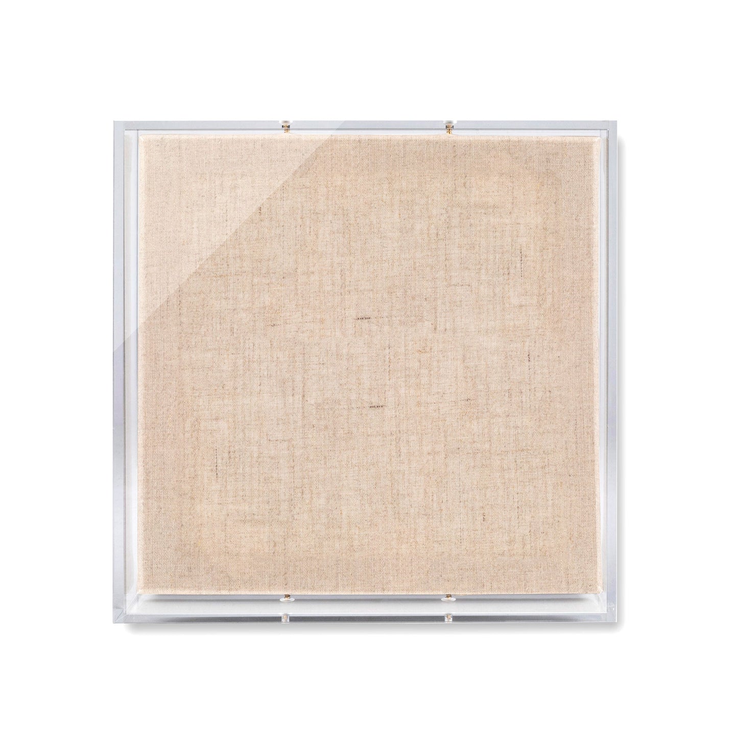 Modern UV-Grade Acrylic Shadowbox with Linen Canvas 2" Depth