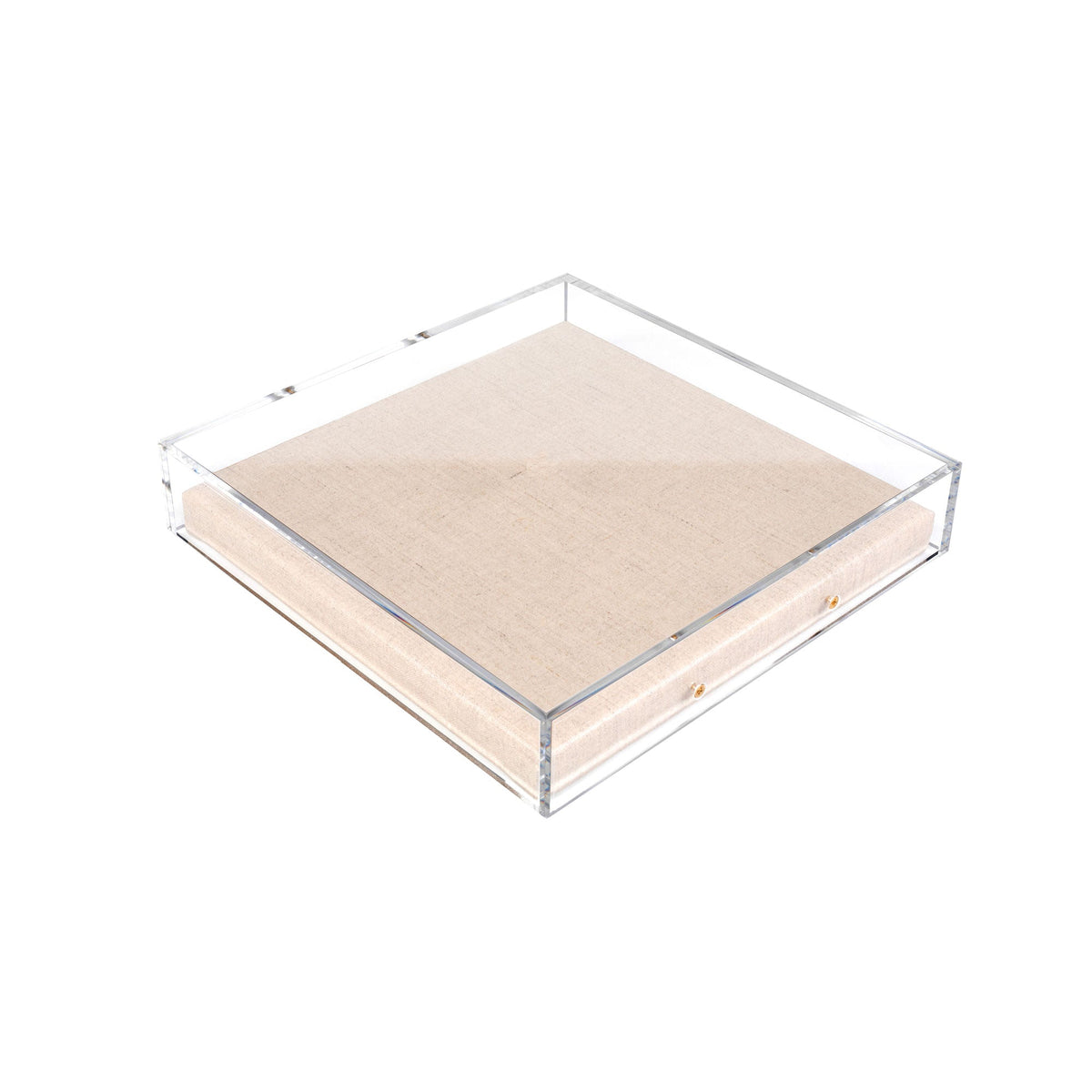 Modern UV-Grade Acrylic Shadowbox with Linen Canvas 2" Depth