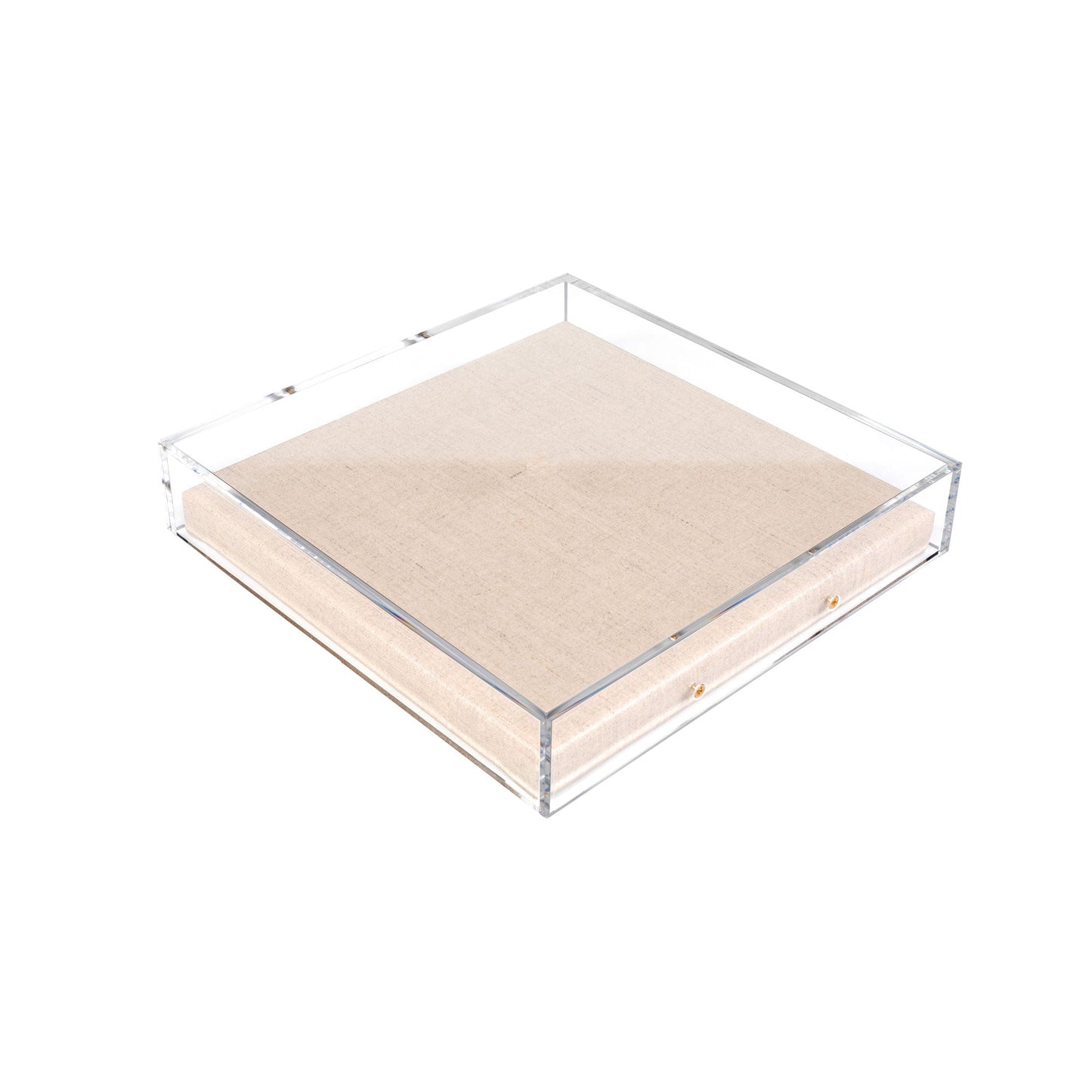 Modern UV-Grade Acrylic Shadowbox with Linen Canvas 2" Depth