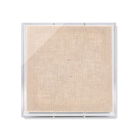 Modern UV-Grade Acrylic Shadowbox with Linen Canvas 2" Depth