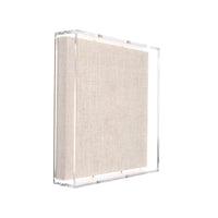 Modern UV-Grade Acrylic Shadowbox with Linen Canvas 2" Depth
